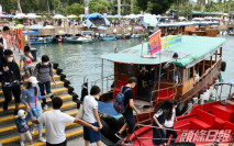 3日連假伊始 西貢海洋公園現人潮