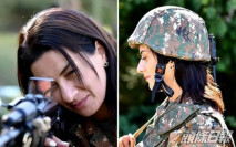 亞美尼亞總理妻子接受軍訓準備參戰