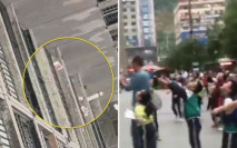 貴州住宅高樓飄下現鈔 路過學生拾起交警方