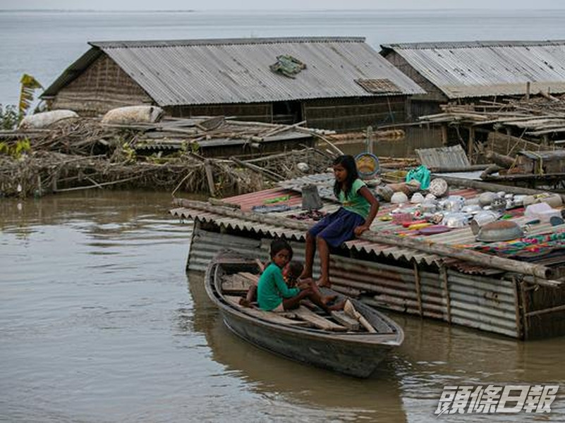 印度、尼泊爾和孟加拉因為連日暴雨引發洪災,造成至少189人死亡。(網圖)