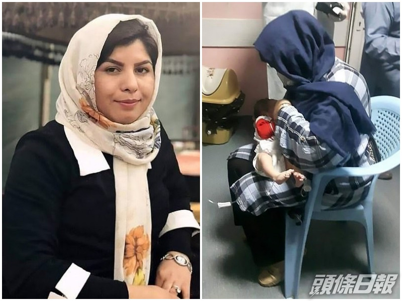 Feroza當晚為4名嬰兒哺餵母乳。網圖