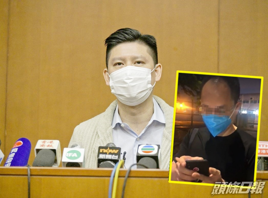 譚文豪指,昨晚離開立法會後,發現被人跟蹤。資料圖片
