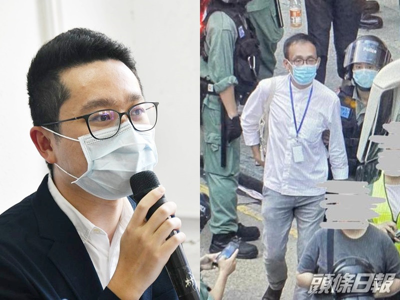 林兆彬(左)及徐子見(右)被捕。資料圖片/徐子見FB圖片