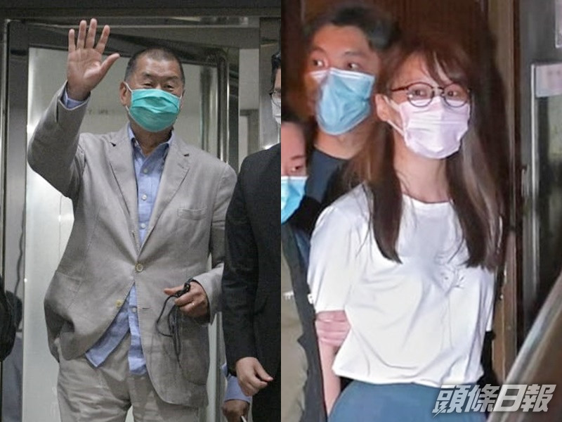周庭涉營運「攬炒」團隊,黎智英涉迂迴轉帳資助。