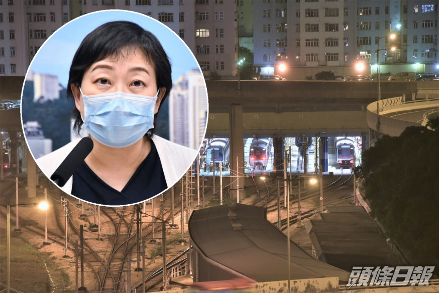 港鐵九龍灣車廠小型爆發。資料圖片