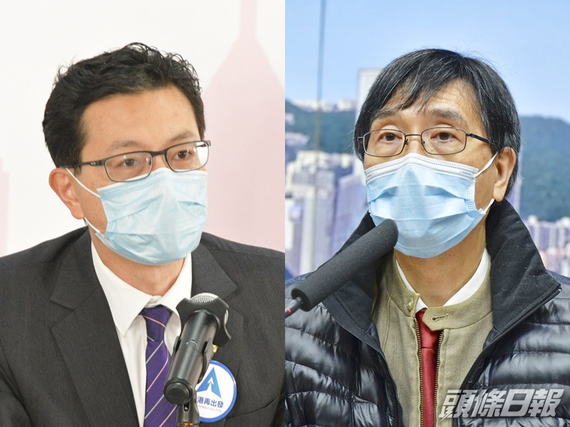 吳秋北(左)批評袁國勇(右)「是美國強有力的外援」。資料圖片