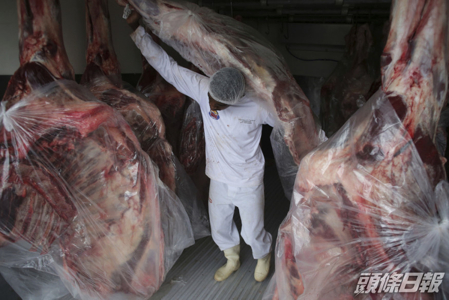 肉品包裝工廠已成巴西疫情溫牀。AP資料圖片