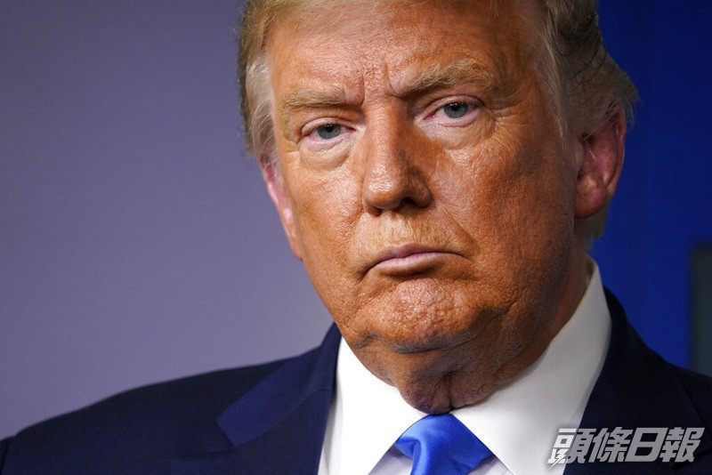 特朗普拒絕表態接受選舉結果。AP圖片