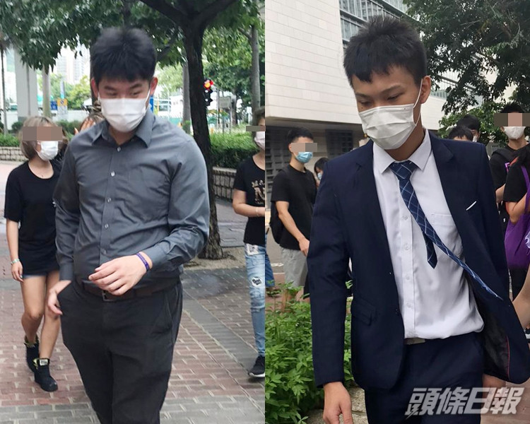 被告鍾兆濠(左)罪名不成立;被告李俊賢(右)。 葉君怡攝