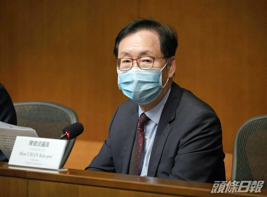 陳健波指,爭取在本月底完成表決第三輪防疫基金撥款申請。資料圖片