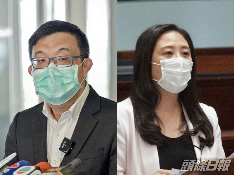 涂謹申(左)、葛珮帆(右)。資料圖片
