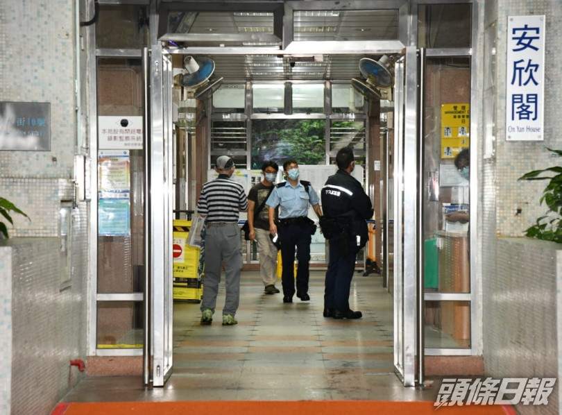 現場是慈雲山慈安苑,警方到場調查。