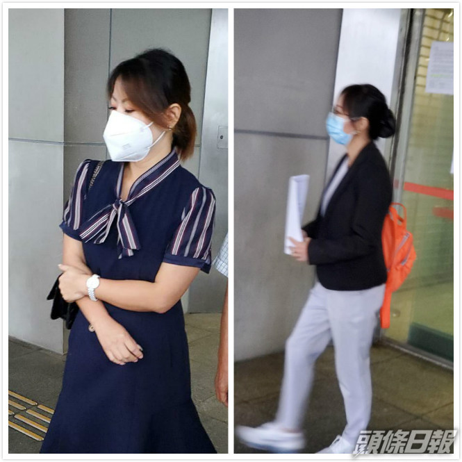 被告楊佳 (左);被告歐麗花(右)。