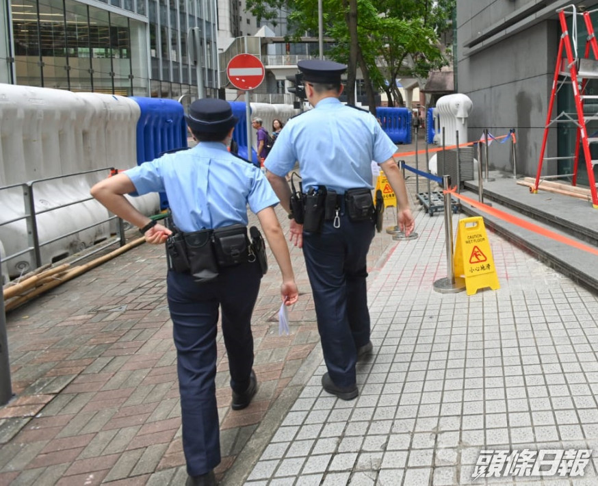 警方指有警員需要接受檢測。資料圖片