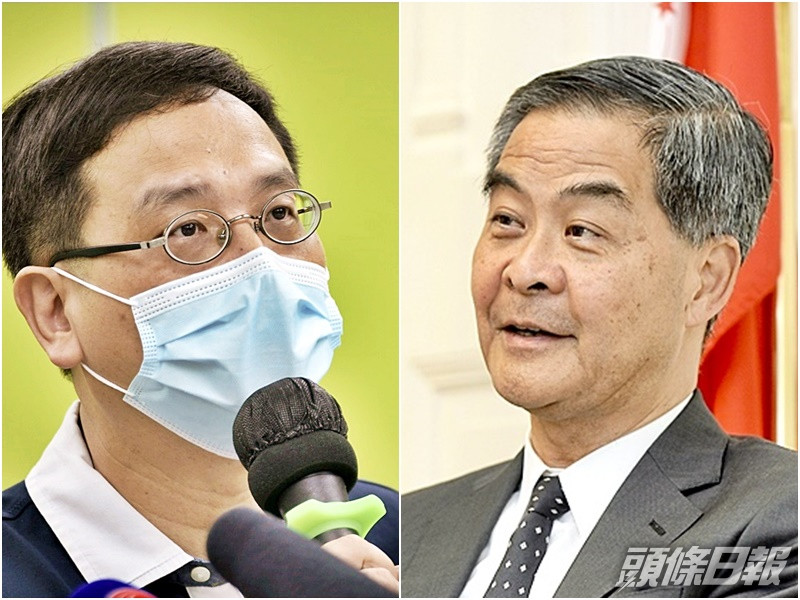 教育界立法會議員葉建源與梁振英「隔空駁火」。資料圖片