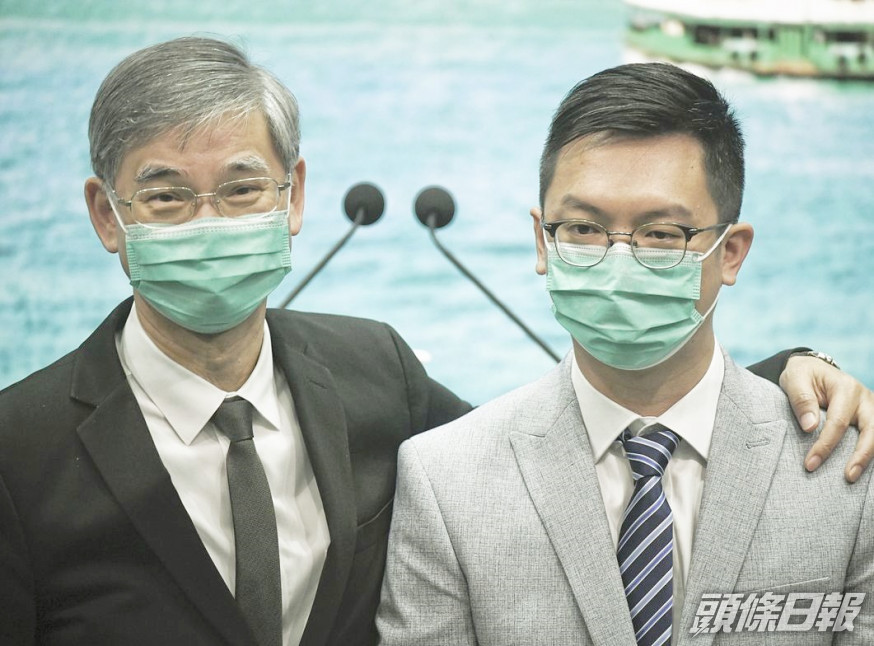 羅致光(左)指,何啟明(右)是其副局長的首選。資料圖片