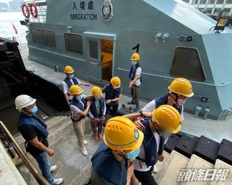 行動中共拘捕9人。圖:政府新聞處