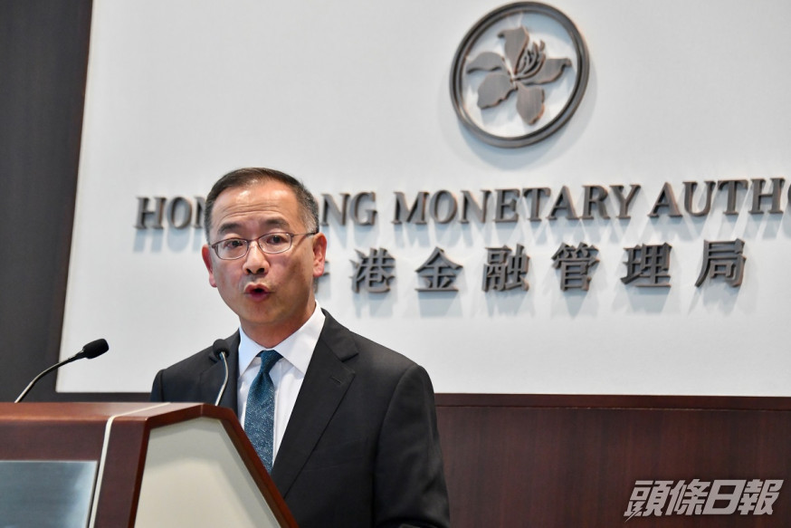 金管局總裁余偉文。資料圖片