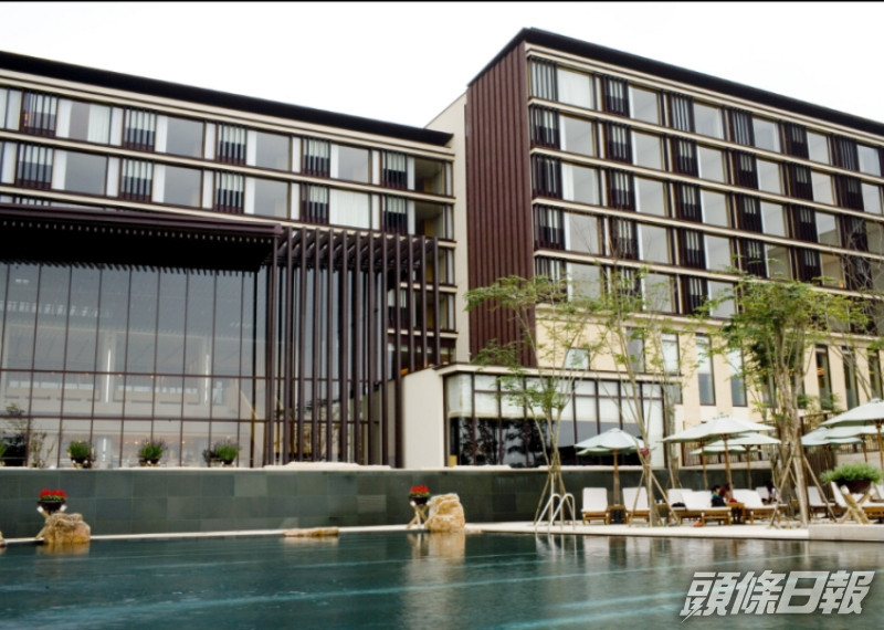 宜蘭礁溪老爺酒店內的餐廳有大片落地。網圖