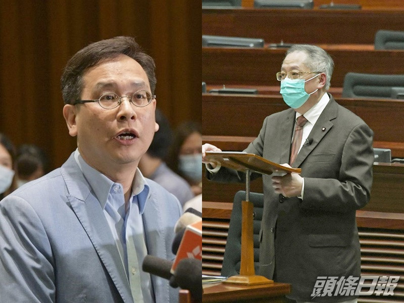 葉建源(左)與張宇人(右)。資料圖片