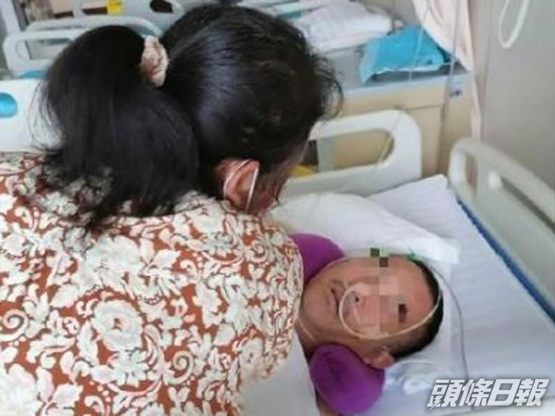 救人貨車司機宋玉武被砸重傷後,記不起家人,脾氣也變得很暴躁。(網圖)
