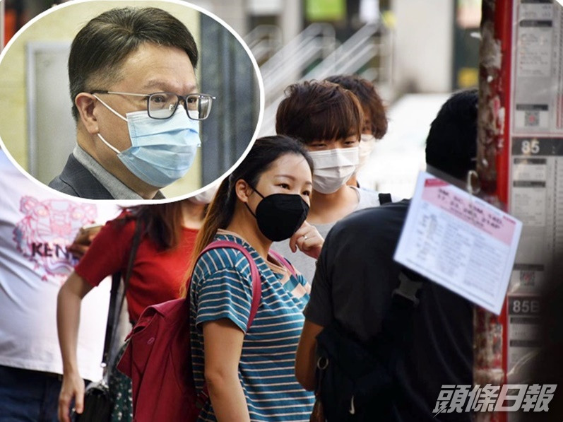 許樹昌(小圖,資料圖片)指今早繁忙時段為例,街上人流多,公共交通工具滿載乘客。