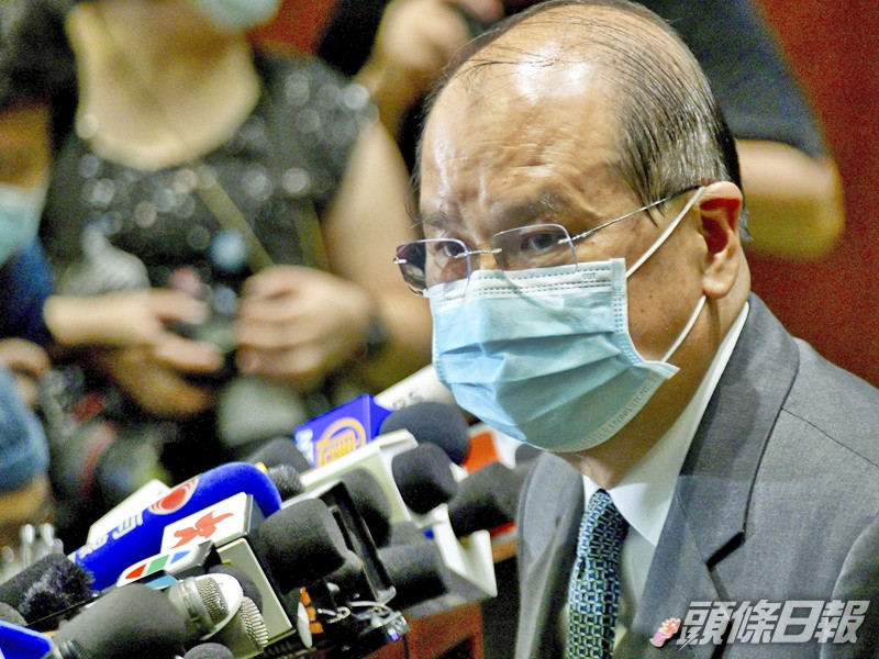 張建宗指特區政府將全力配合,及早完成相關的立法工作。資料圖片