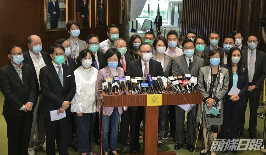 建制派支持《港區國安法》草案。資料圖片