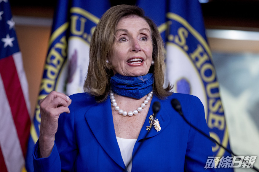 Facebook再出現惡搞美國眾議院女議長佩洛西講的話片段。 AP