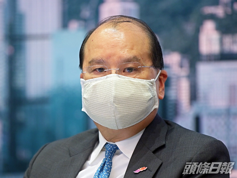 張建宗發表網誌,期望學校做好國歌及國家安全教育工作。資料圖片
