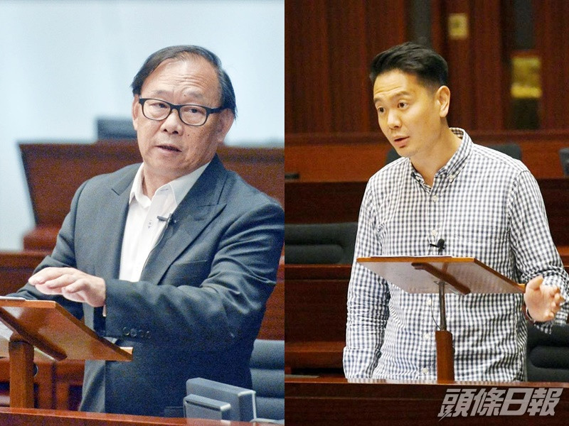 梁志祥(左)與周浩鼎(右)。資料圖片