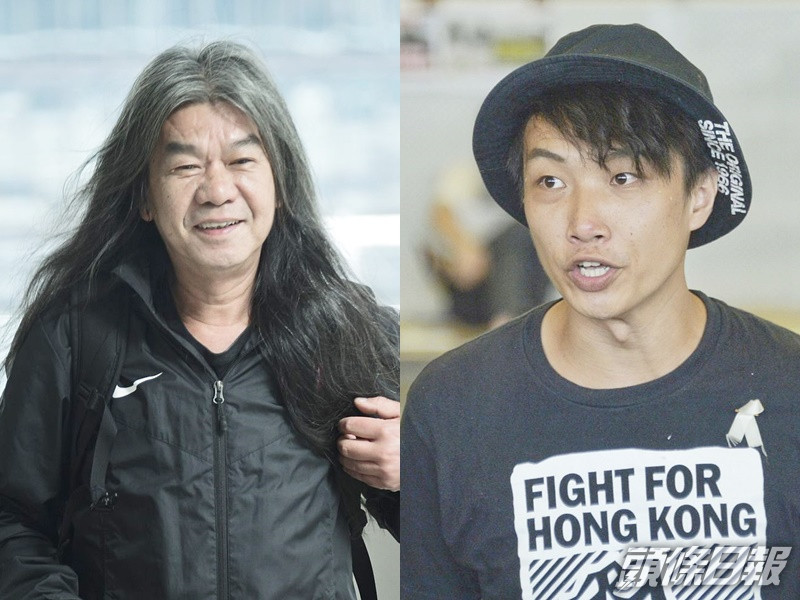 梁國雄(左)及岑子杰(右)宣佈參與初選。資料圖片