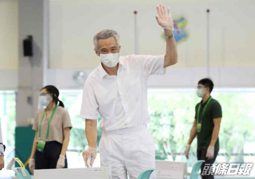 李顯龍承認得票率未如期望。AP