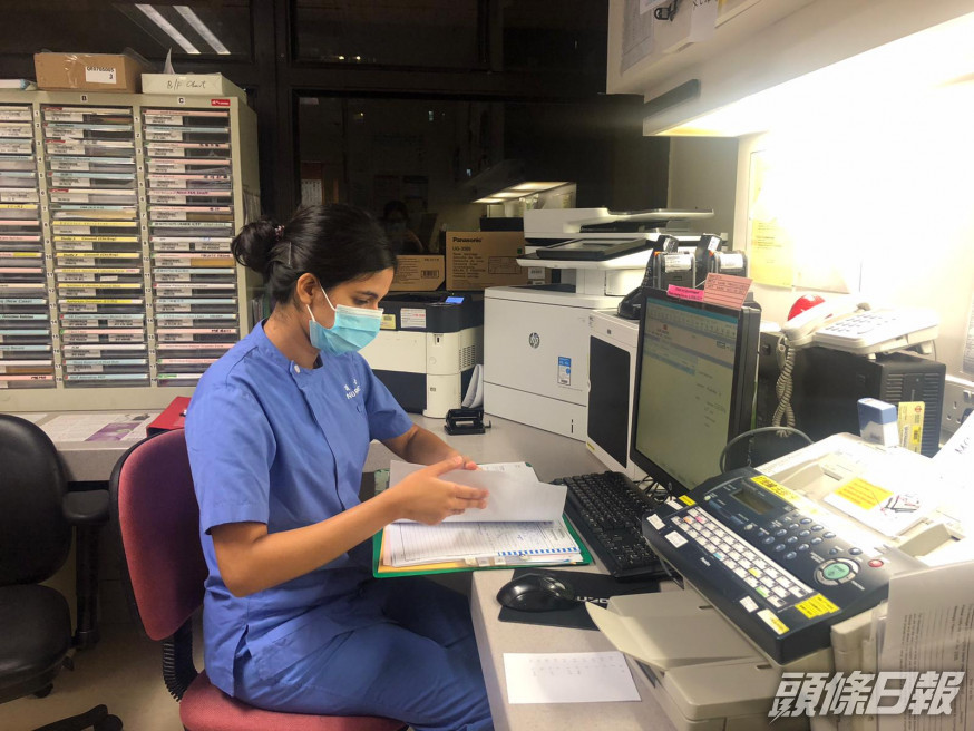 港產印裔護士阿Deep加入隔離病房抗疫已超過半年。 伊院FB圖片