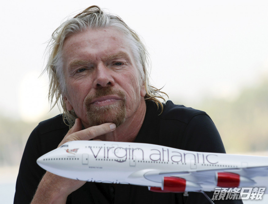 維珍航空公司由英國商業大亨布蘭森創立。AP