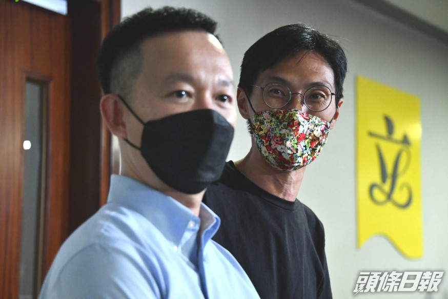 陳志全及朱凱廸(右)本月30日後離任立法會議員。
