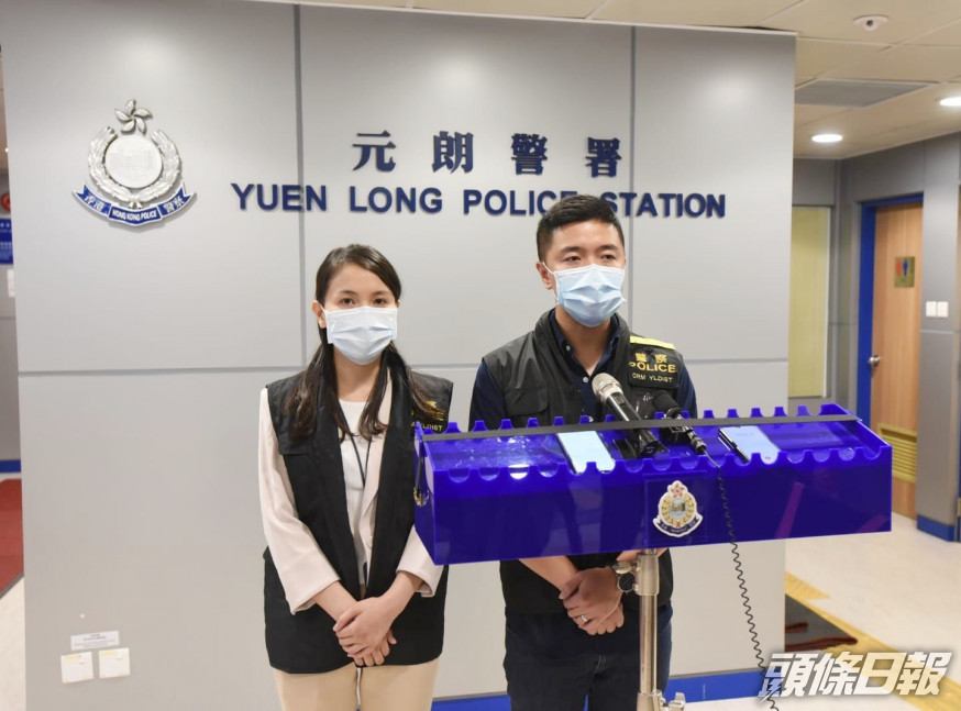 警方講解案情。