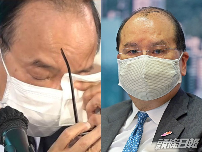 馬逢國昨落淚指張建宗「識大體」言論令他難受。港台截圖及資料圖片