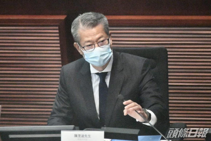 陳茂波指,立港區國安法有必要性及急切性,有利維持本港良好營商環境。