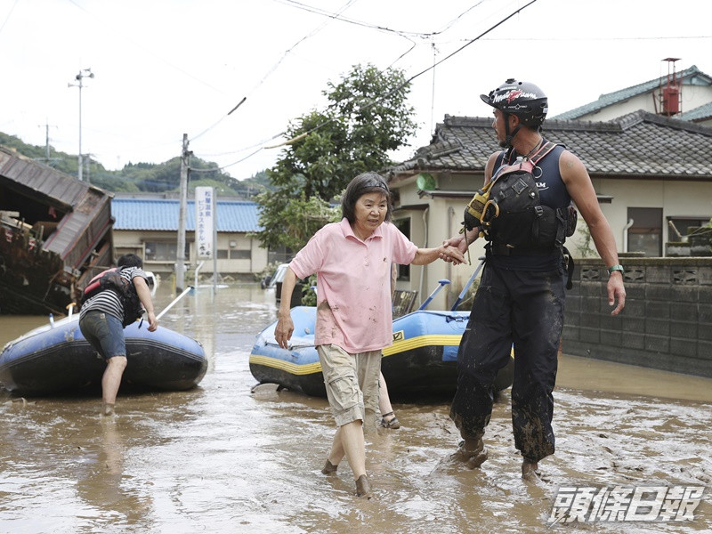 熊本多區出現浸。AP