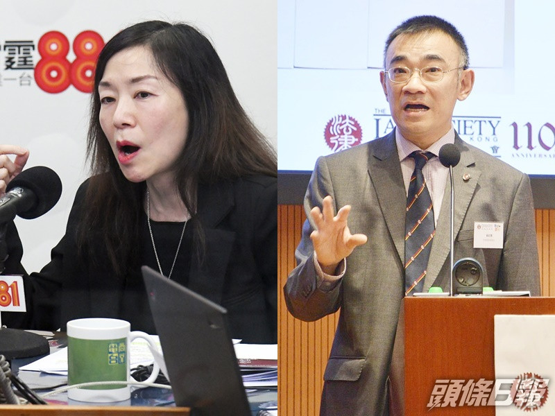 葉巧琦(左)與蘇紹聰(右)。資料圖片