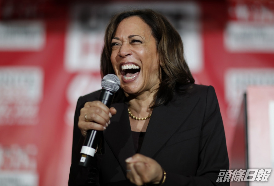 賀錦麗成為首名非裔副總統候選人,賀錦麗這個中文名是三藩市華人僑領為她改的。AP圖片