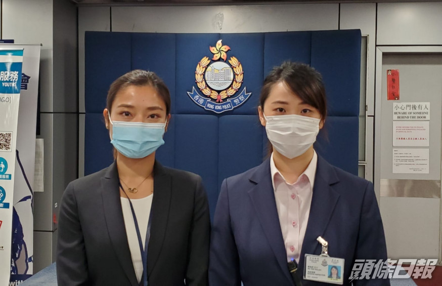 任婉彤(左)及甄皓妍(右)講述案情。