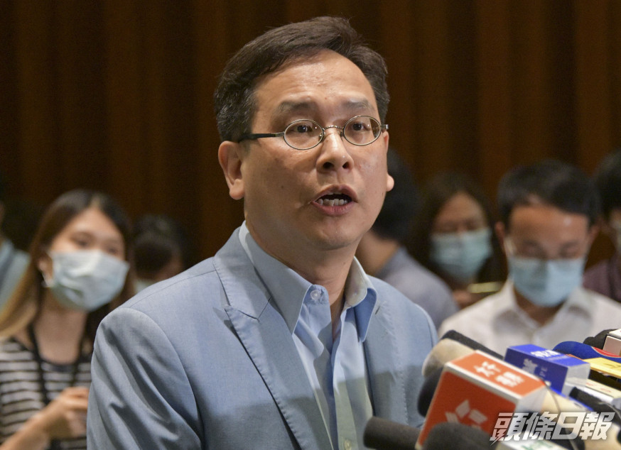 葉建源指,學校一直有輔導被捕學生。 資料圖片