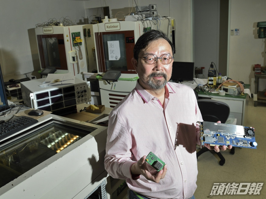李錦雄認為,唯有製造自家研發的產品才有望與內地競爭。 梁譽東攝