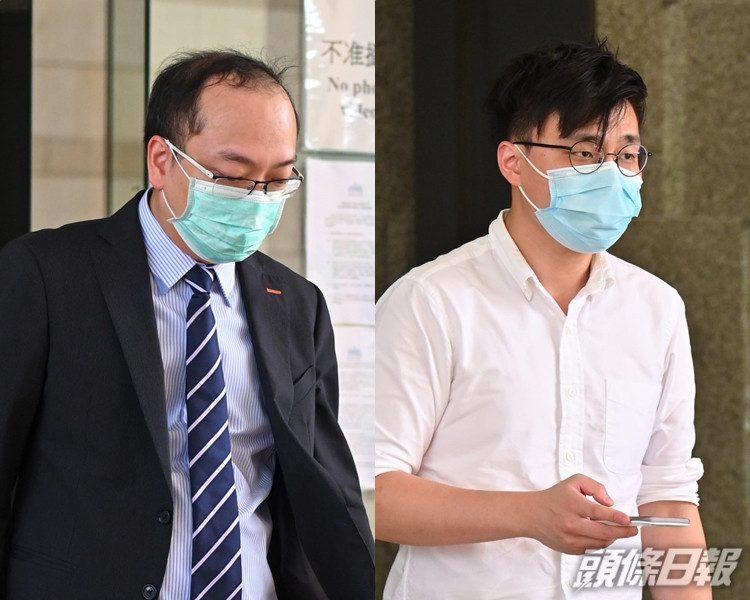 證人黃泰釗醫生(左);時任醫院學護吳健群(右)。