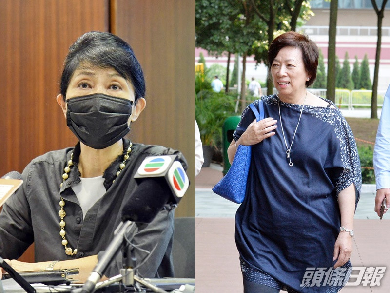 毛孟靜(左)與周梁淑怡(右)。資料圖片