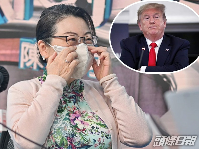 鄭若驊直指特朗普(小圖,AP)有關香港變成一國一制的說法非常錯誤。