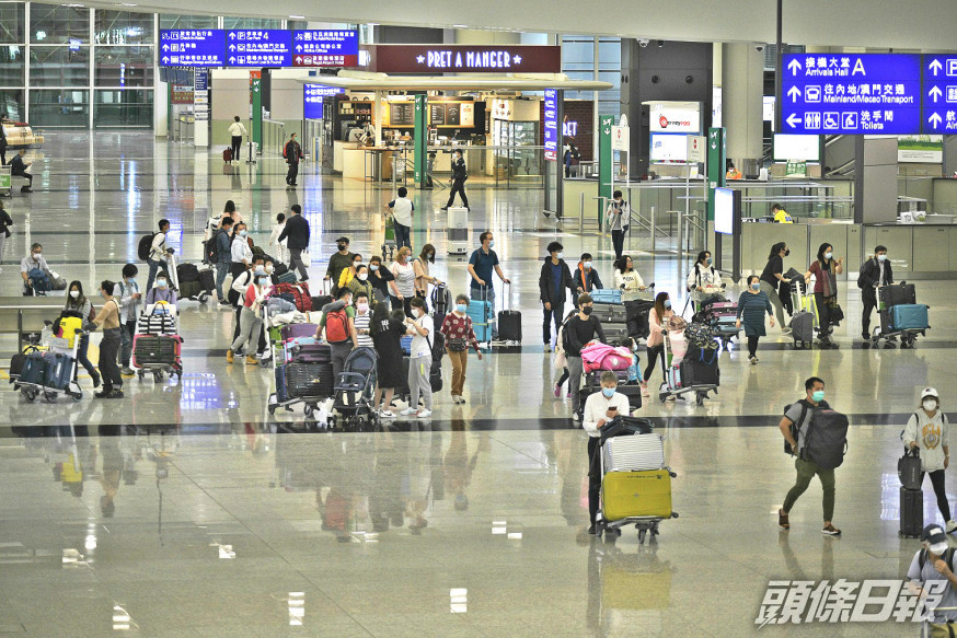 機場收緊限制避免旅客滯留。資料圖片