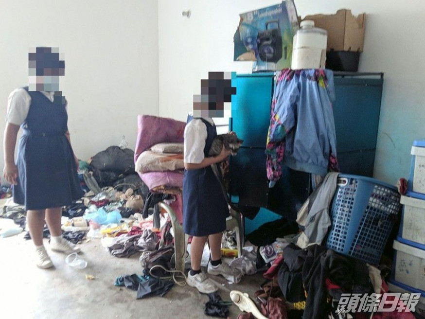 馬來西亞三姊妹居住環境惡劣。(網圖)